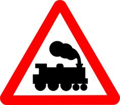 Train Road Signs Clip Art   Vector Clip Art Online Royalty Free