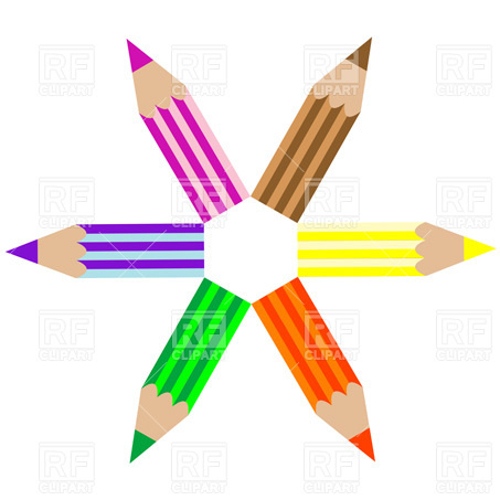 Colored Pencils 2592 Objects Download Royalty Free Vector Clipart