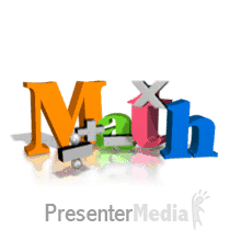Math Symbols Bouncing Text Gif