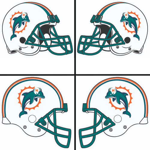 Miami Dolphins Helmet Logo Clipart