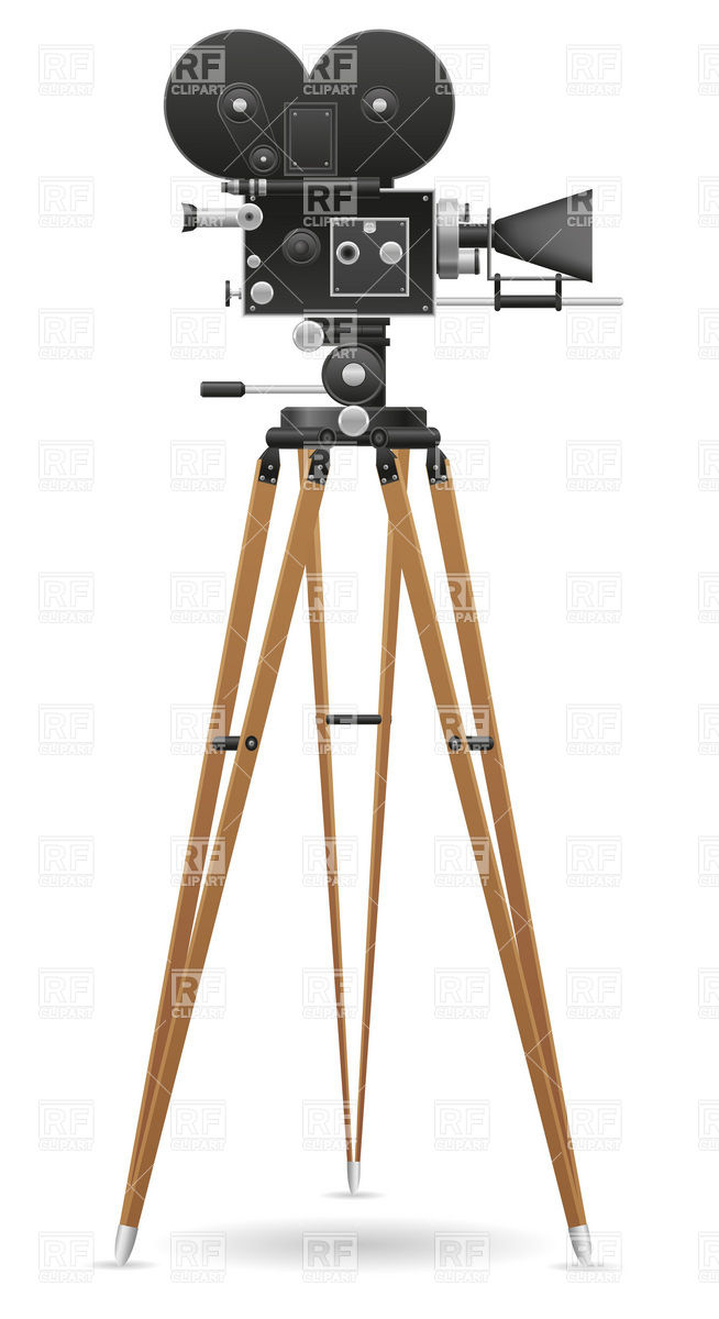 Old Movie Camera On Tripod 19602 Objects Download Royalty Free