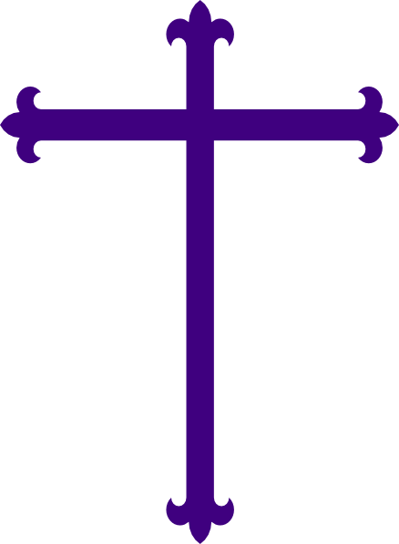 Purple Cross Clip Art