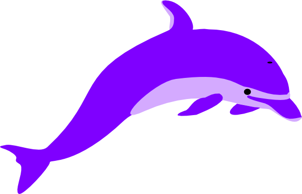 Purple Dolphin Clip Art At Clker Com   Vector Clip Art Online Royalty