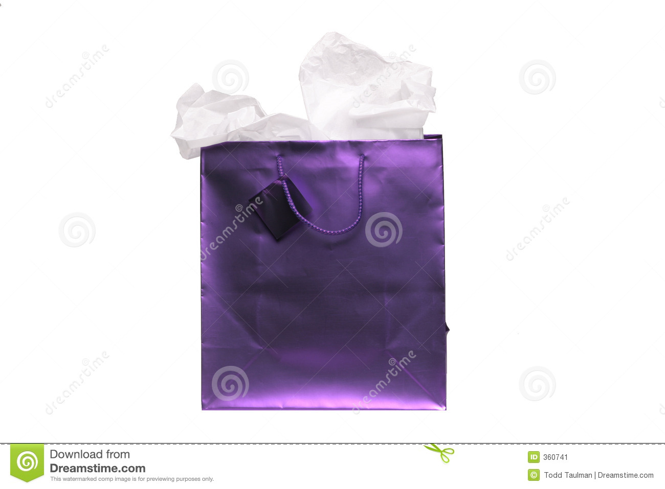 Purple Gift Bag Stock Image   Image  360741