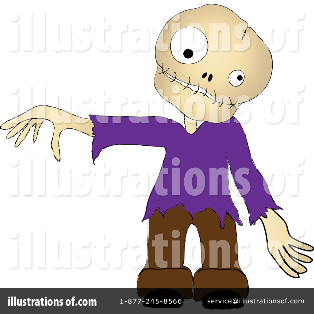 Rf  Zombie Clipart Illustration By Pams Clipart   Stock Sample  228300