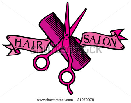 Stock Vector Hair Salon Design Haircut Or Hair Salon Symbol 81970978    