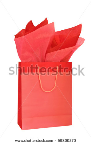 White Tissue Paper In Bag Gift Bag With Tissue Paper