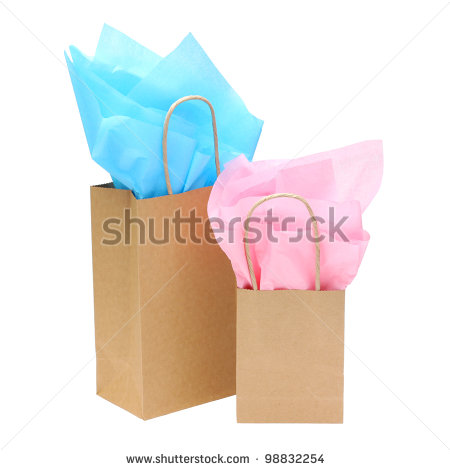 White Tissue Paper In Bag Gift Bags With Tissue Paper