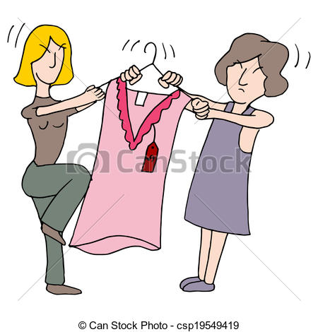 Women Fighting Over    Csp19549419   Search Clipart Illustration