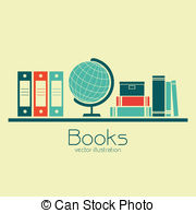 Books   Abstract Books Shelf On A Yellow Background