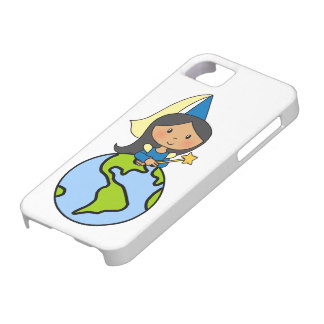 Cartoon Clip Art Cute Princess On Top Of The World Iphone 5 Case