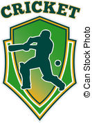 Cricket Player Illustrations And Clipart  714 Cricket Player Royalty