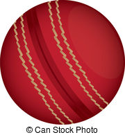 Cricket   Red Cricket Ball Isolated Over White Background   