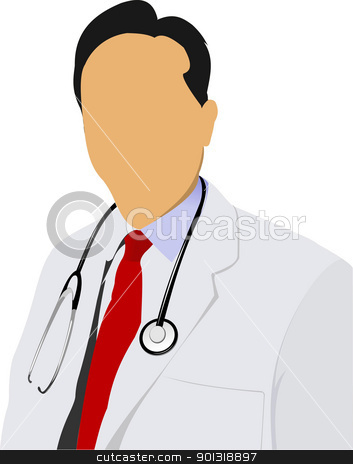 Doctor Using Stethoscope Clipart Medical Doctor With