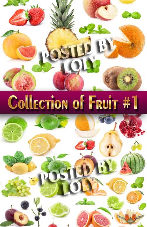 Fresh Fruits Raster Clipart   Cut Pieces Oranges Apples Pineapples