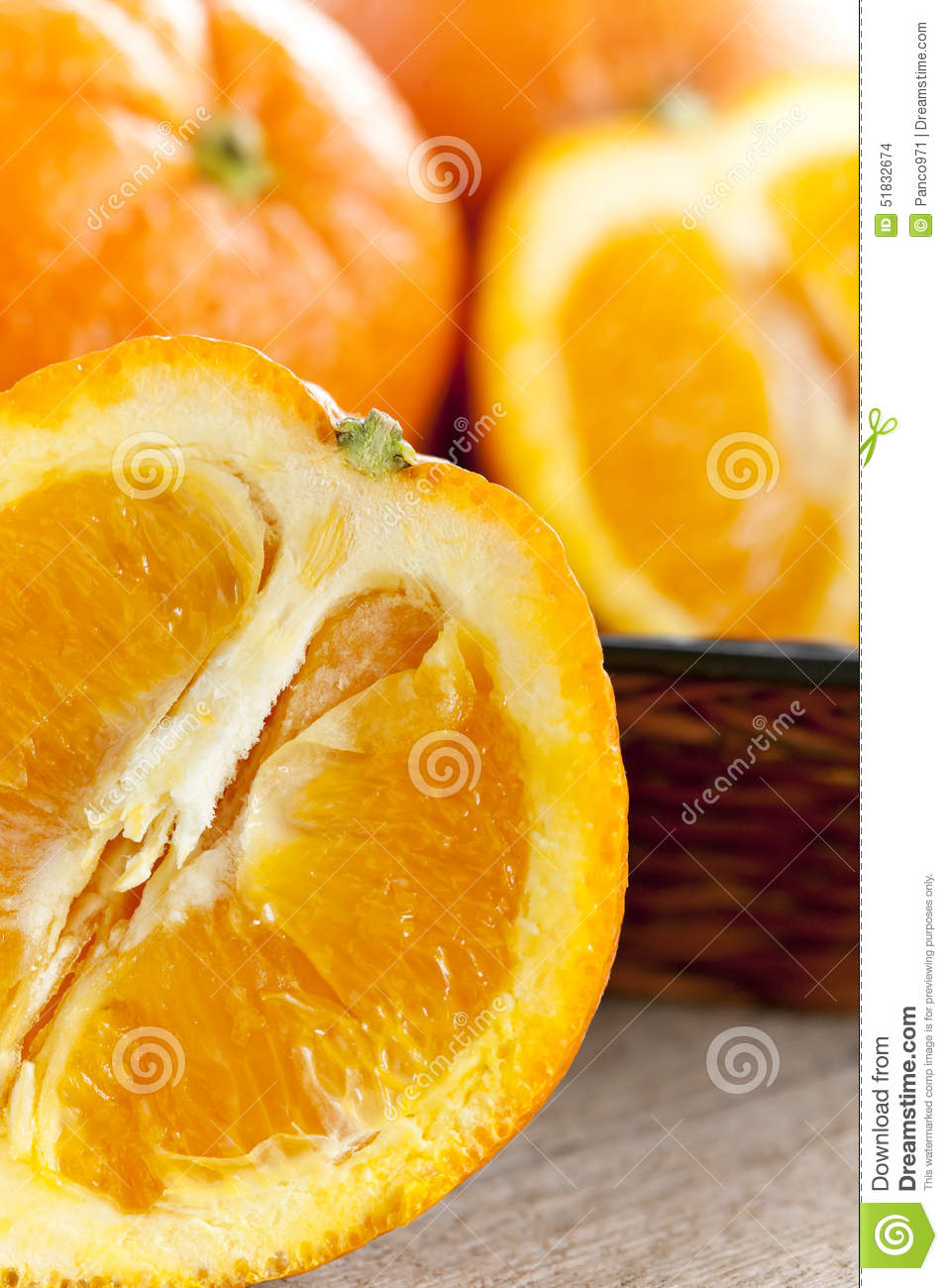 Fresh Oranges Delicious Healthy Fruit