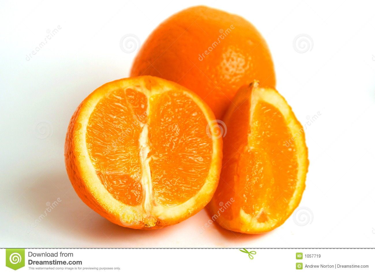Freshly Cut Oranges 