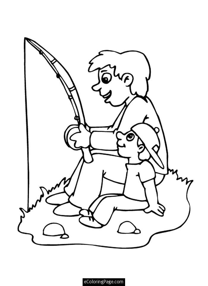 Kids Fishing Clipart Father S Day Clip Art  Fishing