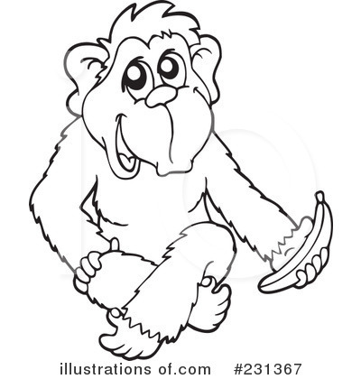 Monkey Clipart  231367   Illustration By Visekart