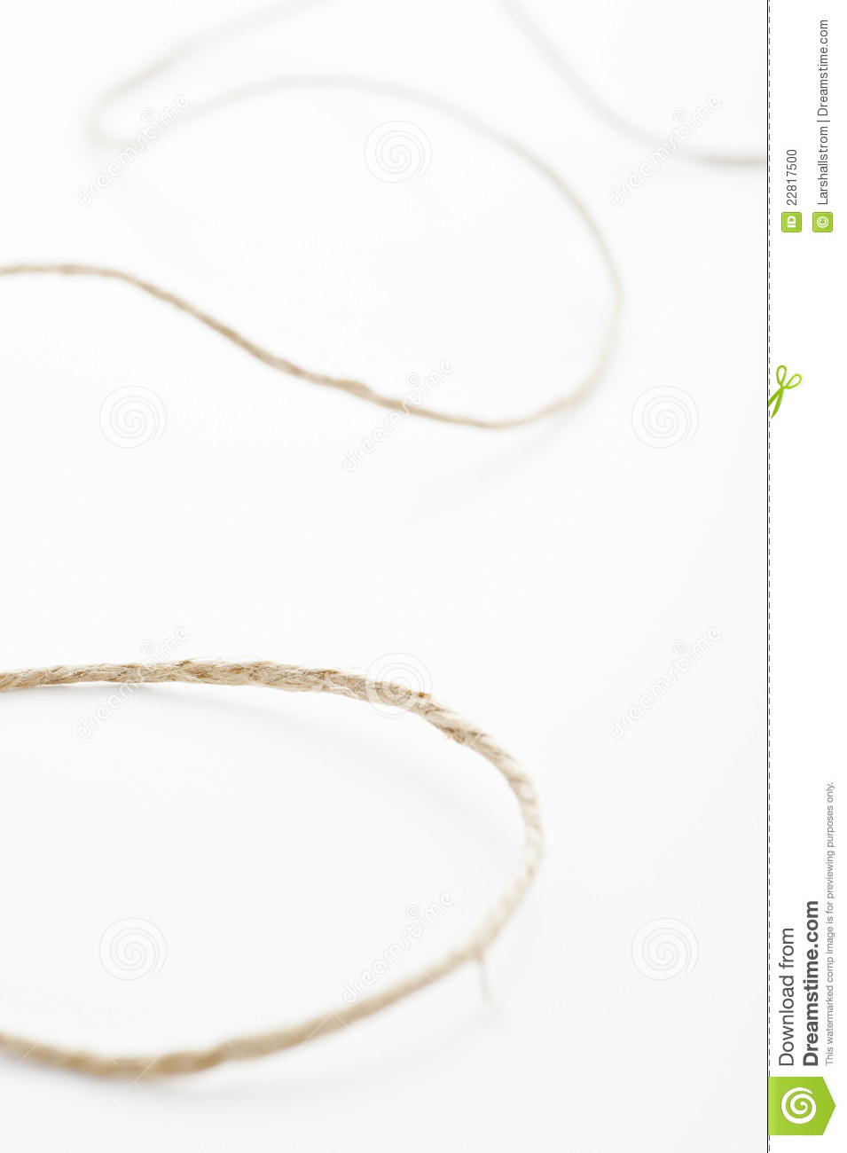 Piece Of Winding String Stock Photo   Image  22817500