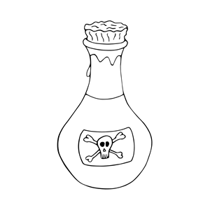 Poison Bw Jean Victor Ba 01 Clipart Cliparts Of Poison Bw Jean Victor