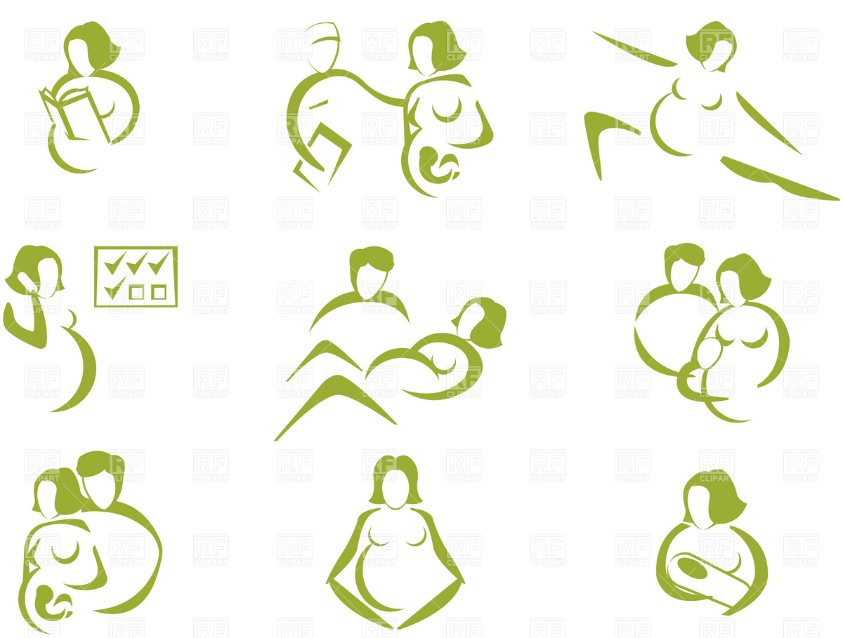 Prenatal Pregnancy And Childbirth Icons 4804 Download Royalty Free