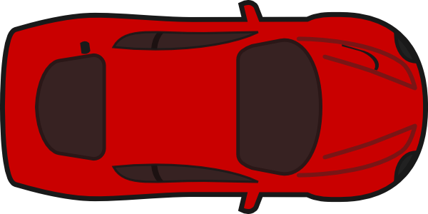 Red Car   Top View Clip Art At Clker Com   Vector Clip Art Online