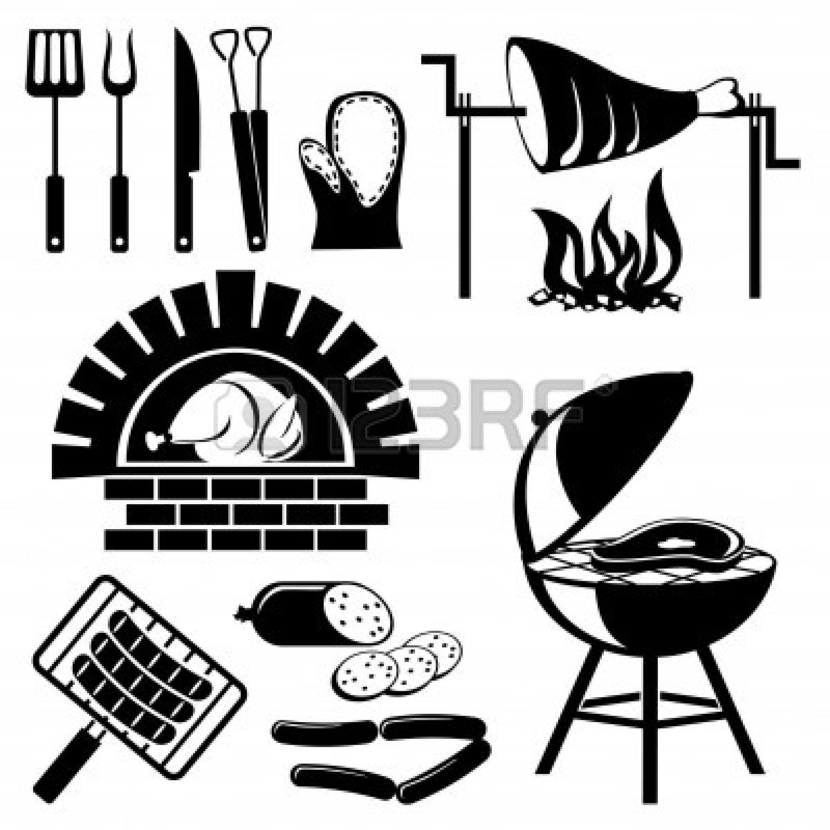 Showing Gallery For Bbq Grill Silhouette Vector Free
