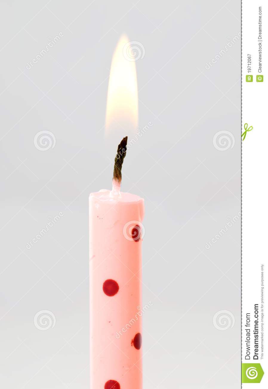 Single Birthday Candle Royalty Free Stock Photography   Image    