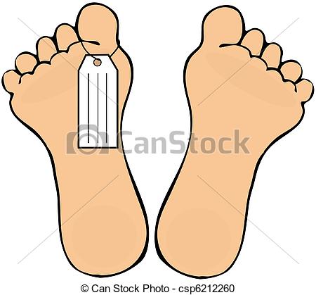 Stock Illustration Of Toe Tag   This Illustration Depicts Two Human