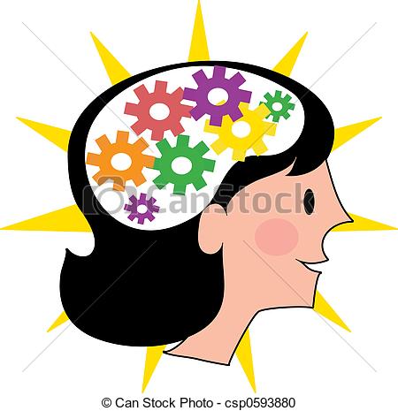 Visual Of The Inside Of A Womans Brain    Csp0593880   Search Clipart