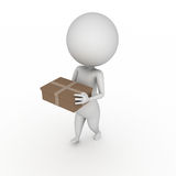 3d White People Send Package Stock Vectors Illustrations   Clipart