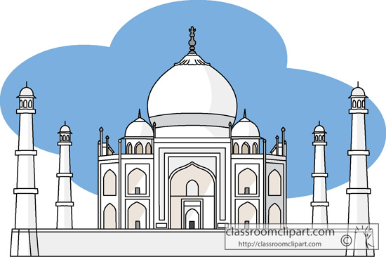 Architecture   Taj Mahal India Wonders World   Classroom Clipart