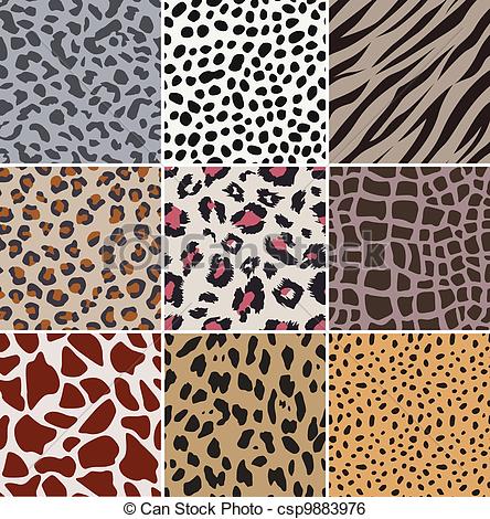 Art Vector Of Repeated Animal Skin Print Csp9883976   Search Clipart    