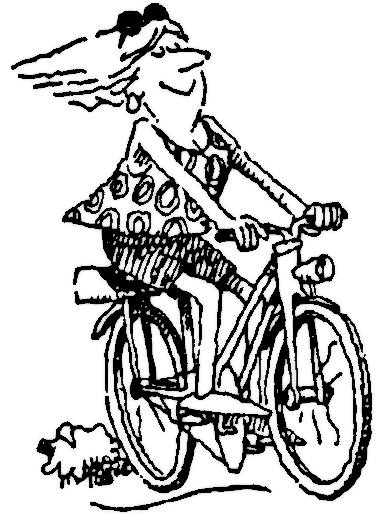 Bike Rider Clip Art  Icycle Woman Rider