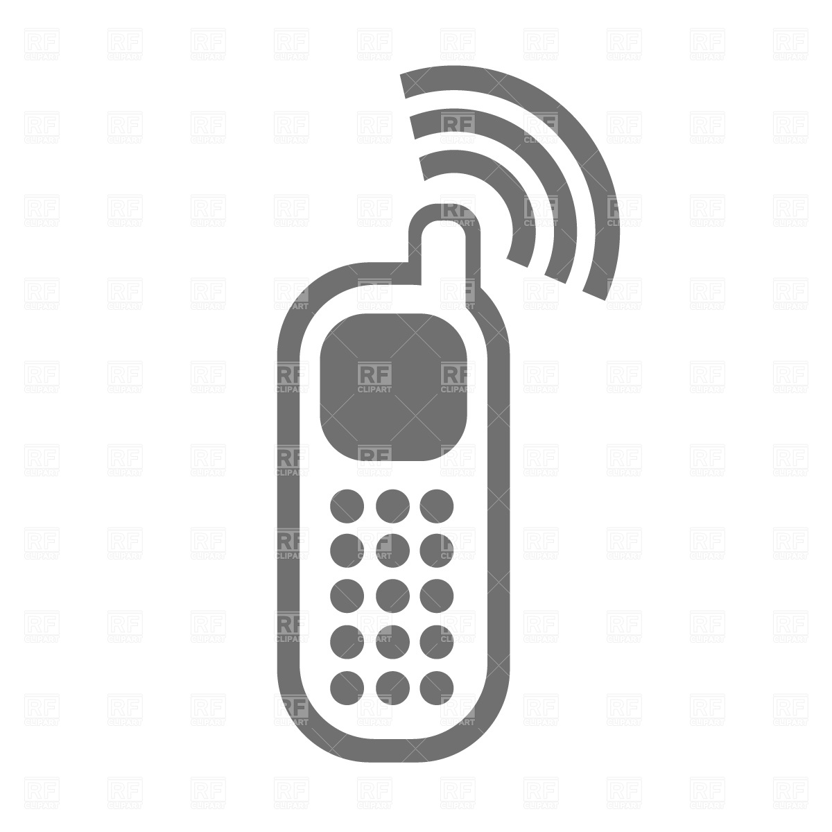 Cell Phone Icon Download Free Vector Clipart  Eps