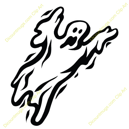 Clipart 11117 Ghost Scary   Ghost Scary Mugs T Shirts Picture Mouse