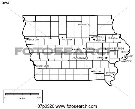 Clipart   Iowa County Map  Fotosearch   Search Clip Art Illustration
