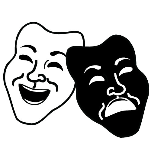 Drama Masks Vector   Clipart Best