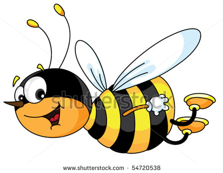 Flying Bee Illustration   Clipart Panda   Free Clipart Images