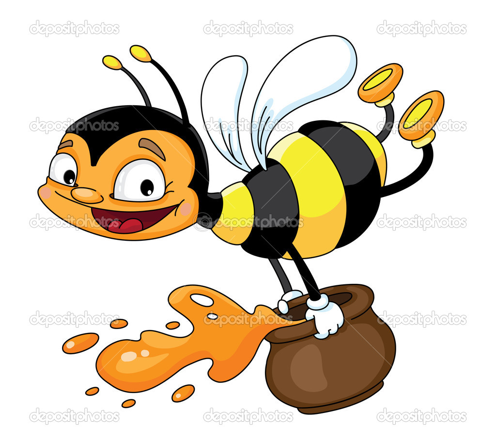 Flying Bee Illustration Depositphotos 3125261 Bee Flying Jpg