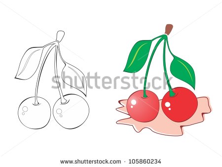 Illustration Of Cherry Fruit Clipart   105860234   Shutterstock
