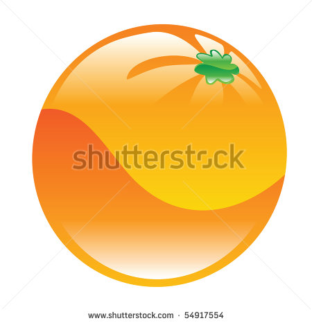 Illustration Of Orange Fruit Icon Clipart   54917554   Shutterstock