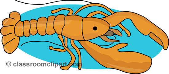 Marine Life Clipart   Lobster 1112 08l   Classroom Clipart