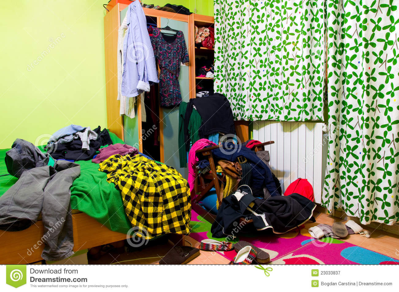 Messy Room Royalty Free Stock Photography   Image  23033837