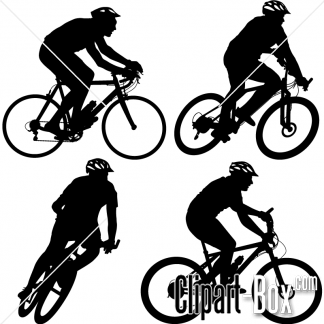 Related Bike Rider Set Cliparts