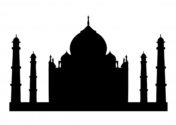 Taj Mahal Silhouette Clipart Free Stock Photo   Public Domain Pictures