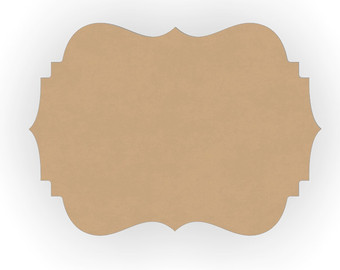 Three Wood Curvy Plaque Craft Cutou T Shapes 1p811r