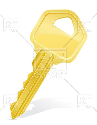 Typycal Metal Door Key Download Royalty Free Vector Clipart  Eps 