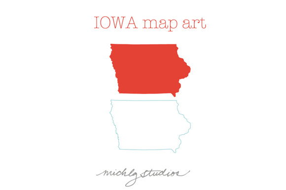 Vector   Png Iowa Map Clipart
